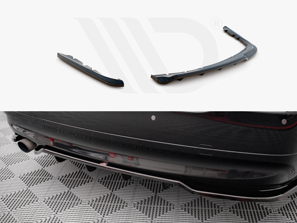 Maxton Design - CENTRAL REAR SPLITTER (VERTICAL BARS) BMW 3 SEDAN E90 (2004-2008)