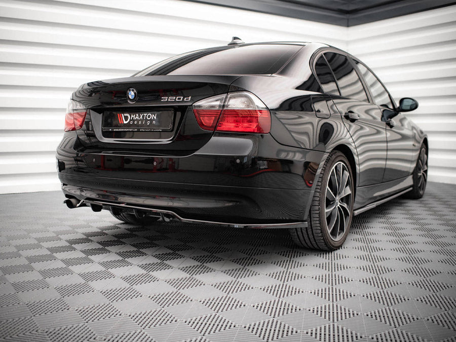 Maxton Design - CENTRAL REAR SPLITTER (VERTICAL BARS) BMW 3 SEDAN E90 (2004-2008)