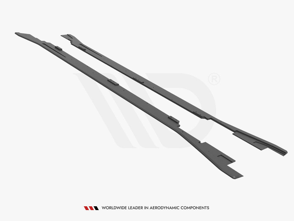 Maxton Design - Street PRO Side Skirt Diffusers V.2 Volkswagen Arteon R / R-Line Sedan / Shooting Brake Mk1 Facelift
