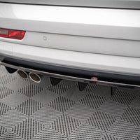 Maxton Design - CENTRAL REAR SPLITTER (VERTICAL BARS) AUDI Q3 8U FACELIFT (2014-2018)