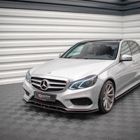 Maxton Design - FRONT SPLITTER V.1 MERCEDES E AMG-LINE SEDAN W212 FACELIFT (2012-2016)