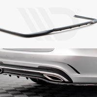 Maxton Design - REAR SPLITTER (VERTICAL BARS) MERCEDES E AMG-LINE SEDAN W212 FACELIFT (2012-2016)