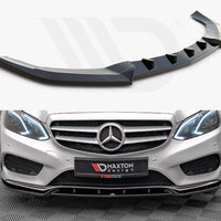 Maxton Design - FRONT SPLITTER V.2 MERCEDES E AMG-LINE SEDAN W212 FACELIFT (2012-2016)