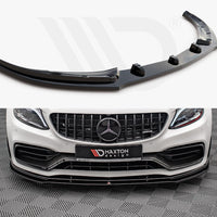 Maxton Design - FRONT SPLITTER V.1 MERCEDES-AMG C63 COUPE AMG AERO PACK C205 FACELIFT
