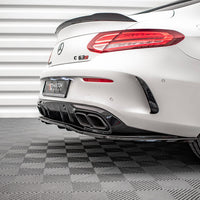 Maxton Design - Rear Splitter (Vertical Bars) Mercedes-AMG C 63AMG Coupe AMG Aero Pack C205 Facelift
