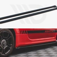 Maxton Design - SIDE SKIRTS DIFFUSERS FIAT 500 ABARTH MK1 FACELIFT (2016-2023)