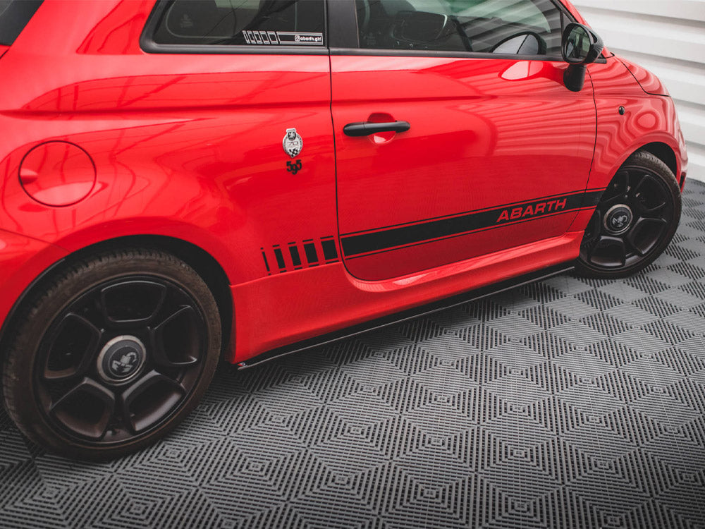 Maxton Design - SIDE SKIRTS DIFFUSERS FIAT 500 ABARTH MK1 FACELIFT (2016-2023)