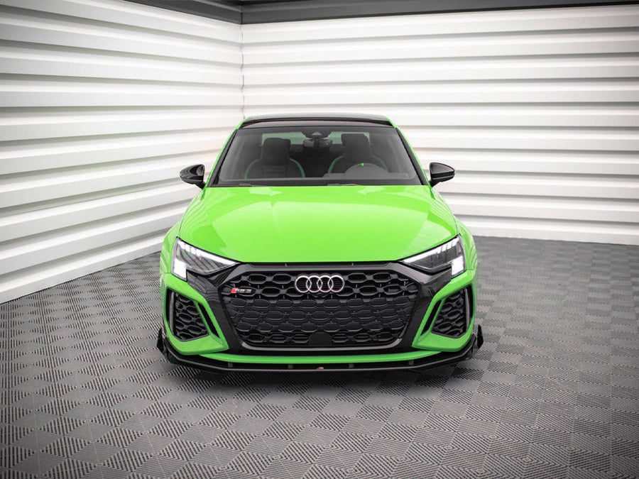 Maxton Design - STREET PRO FRONT SPLITTER V.1 (+FLAPS) AUDI RS3 8Y (2020-)