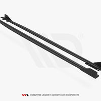 Maxton Design - STREET PRO SIDE SKIRTS DIFFUSERS (+FLAPS) AUDI RS3 SEDAN 8Y (2020-)