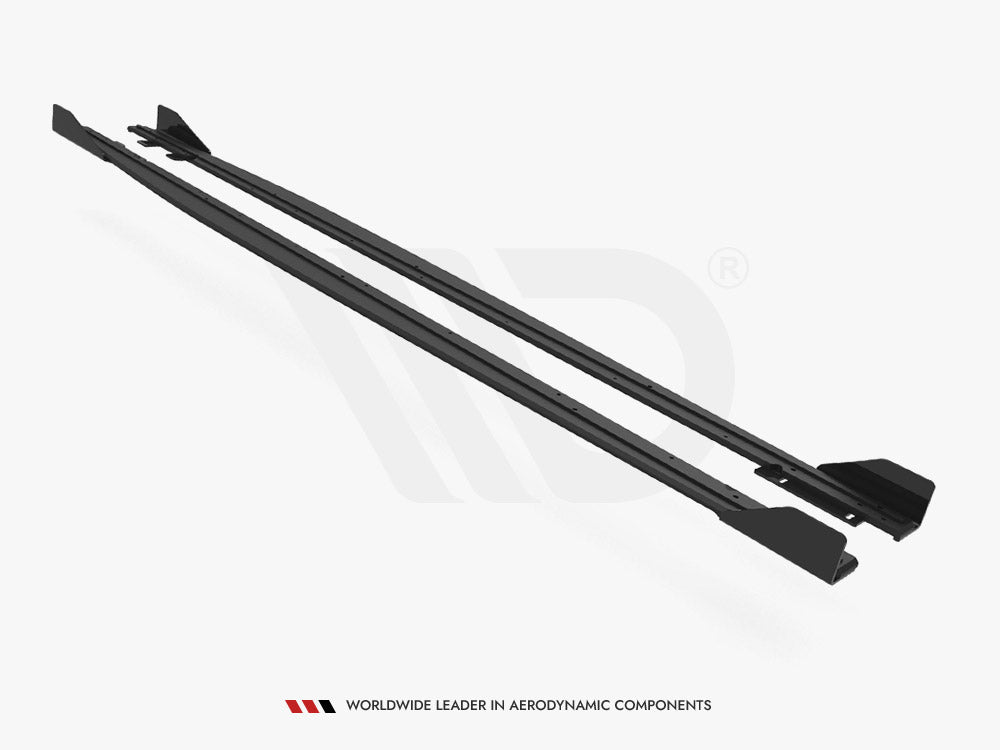 Maxton Design - STREET PRO SIDE SKIRTS DIFFUSERS (+FLAPS) AUDI RS3 SEDAN 8Y (2020-)