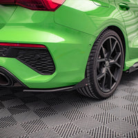 Maxton Design - STREET PRO REAR SIDE SPLITTERS (+FLAPS) AUDI RS3 SEDAN 8Y (2020-)