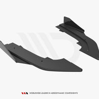 Maxton Design - STREET PRO REAR SIDE SPLITTERS (+FLAPS) AUDI RS3 SEDAN 8Y (2020-)