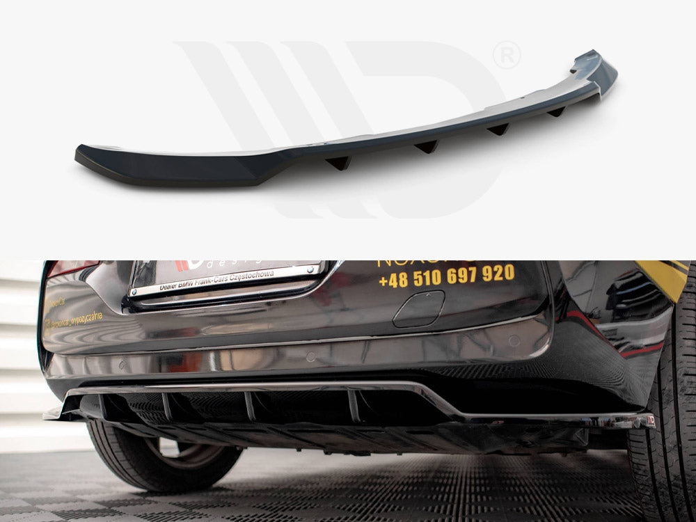 Maxton Design - CENTRAL REAR SPLITTER (VERTICAL BARS) BMW I3 MK1 FACELIFT (2017-2022)
