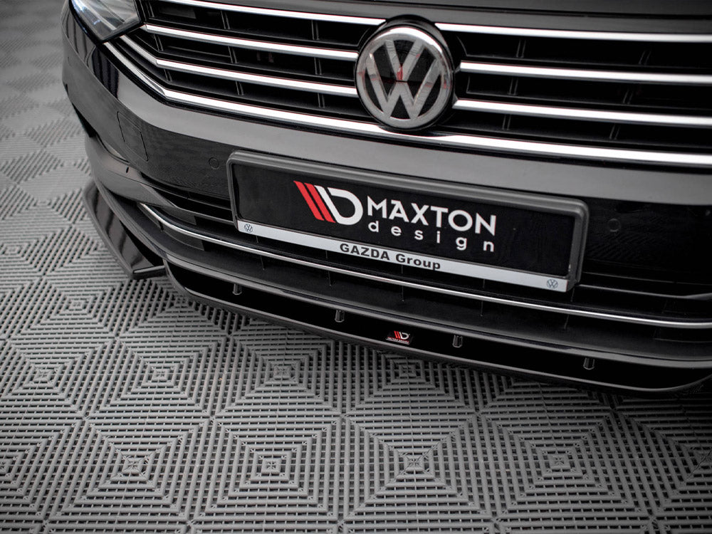 Maxton Design - FRONT SPLITTER V.1 VW PASSAT B8 FACELIFT (2019-2023 ...