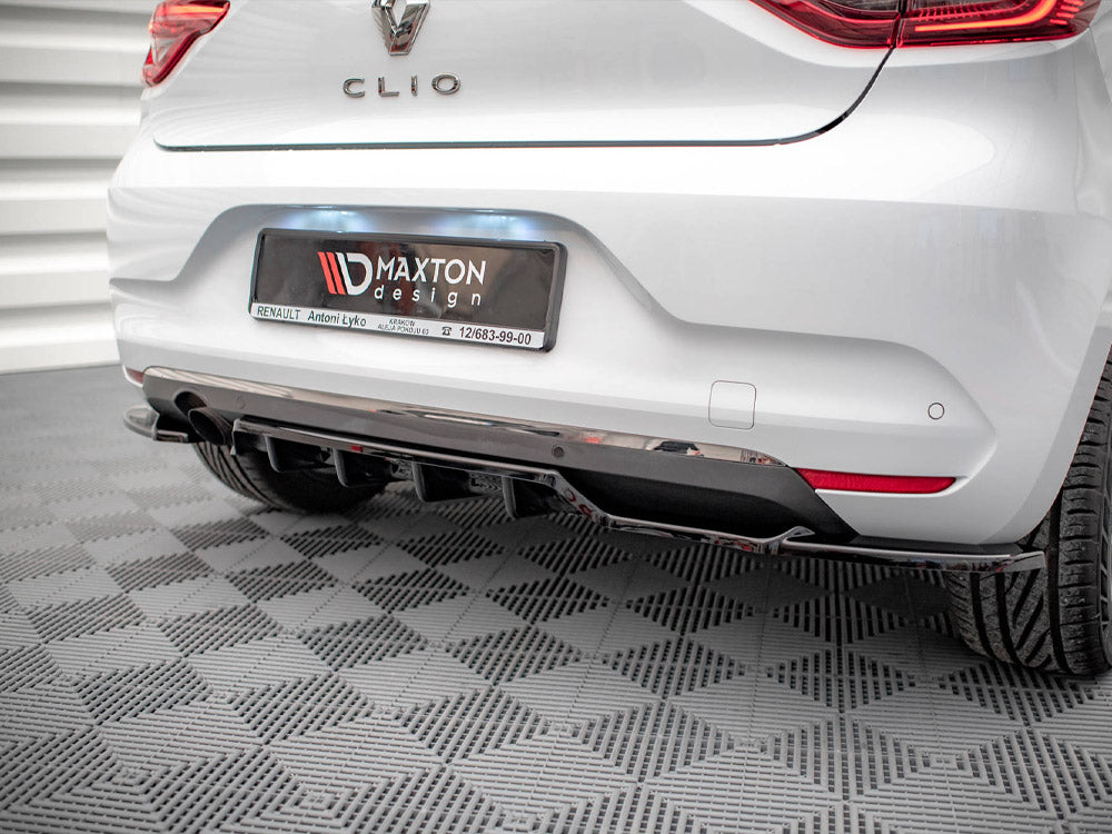 Maxton Design - CENTRAL REAR SPLITTER (VERTICAL BARS) RENAULT CLIO MK5 (2019-2023