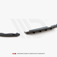 Maxton Design - CENTRAL REAR SPLITTER (VERTICAL BARS) RENAULT CLIO MK5 (2019-2023