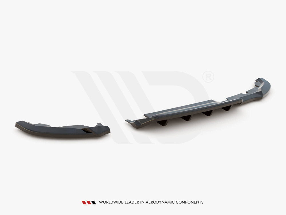 Maxton Design - CENTRAL REAR SPLITTER (VERTICAL BARS) RENAULT CLIO MK5 (2019-2023