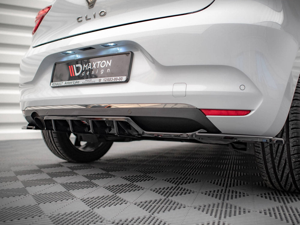 Maxton Design - CENTRAL REAR SPLITTER (VERTICAL BARS) RENAULT CLIO MK5 (2019-2023