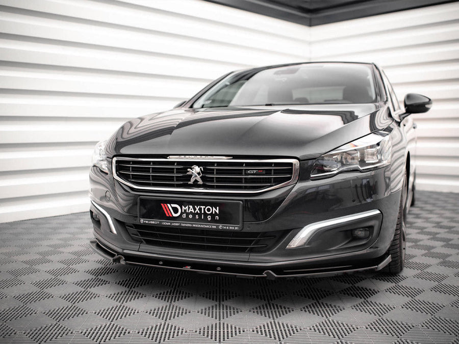 Maxton Design - FRONT SPLITTER V.1 PEUGEOT 508 GT MK1 FACELIFT (2014-2018)
