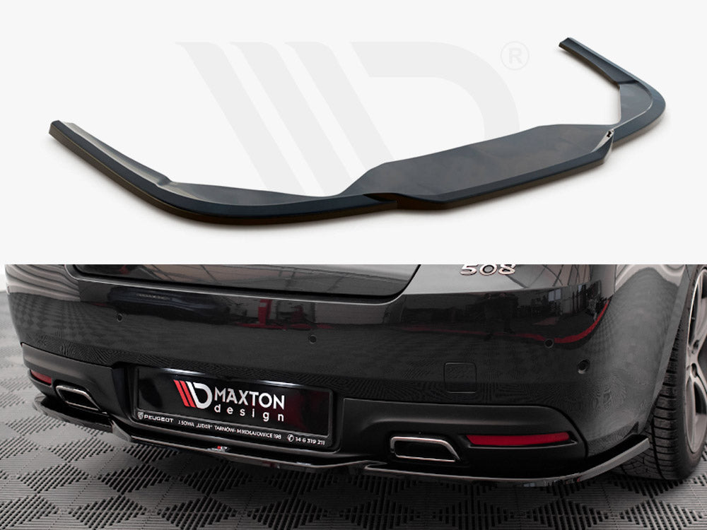 Maxton Design - CENTRAL REAR SPLITTER (VERTICAL BARS) PEUGEOT 508 GT MK1 FACELIFT (2014-2018)