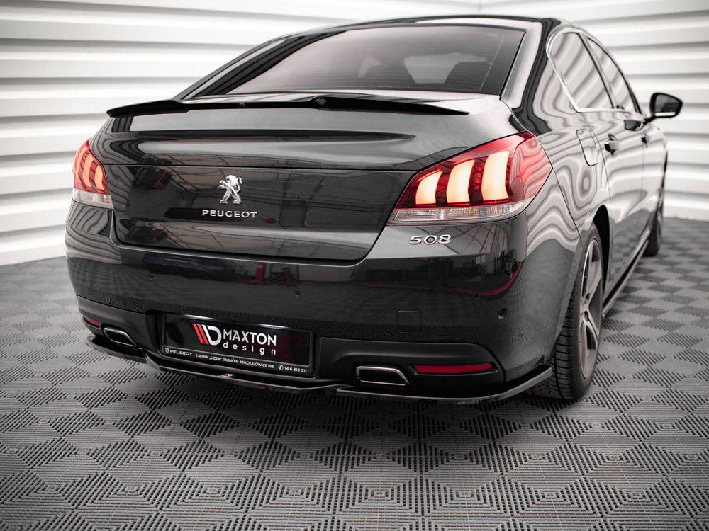 Maxton Design - CENTRAL REAR SPLITTER (VERTICAL BARS) PEUGEOT 508 GT MK1 FACELIFT (2014-2018)