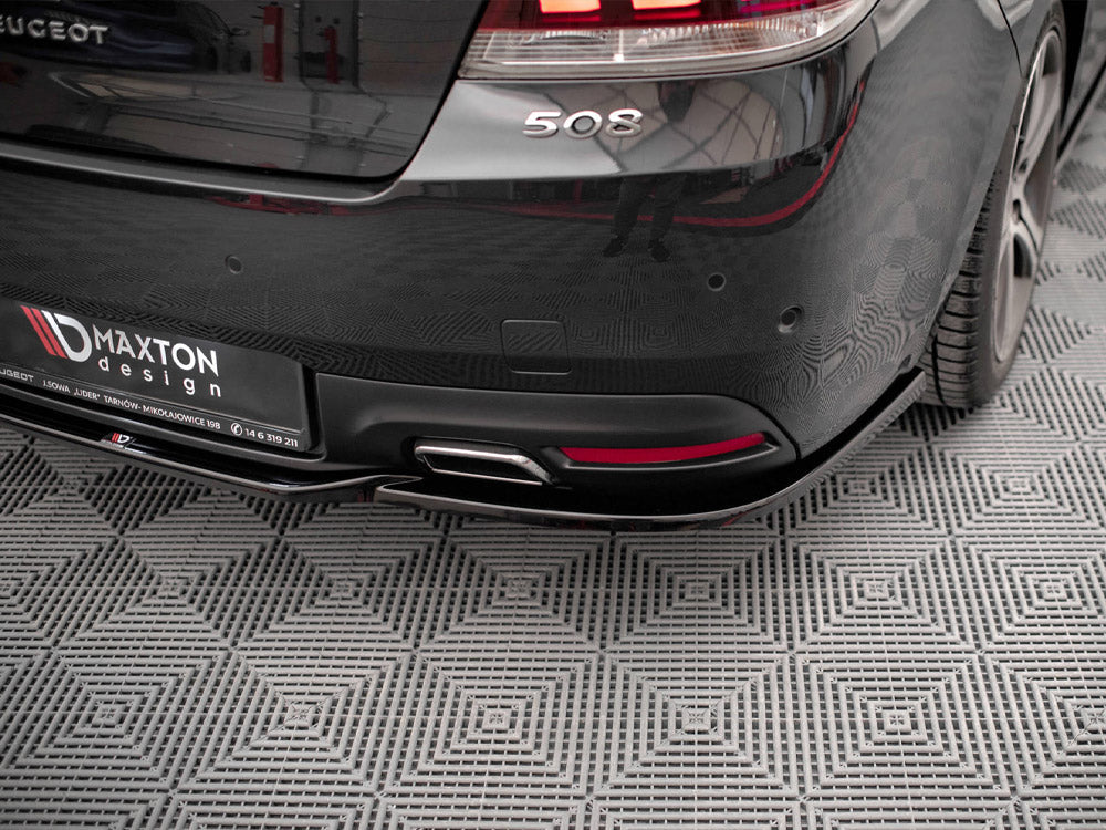 Maxton Design - CENTRAL REAR SPLITTER (VERTICAL BARS) PEUGEOT 508 GT MK1 FACELIFT (2014-2018)