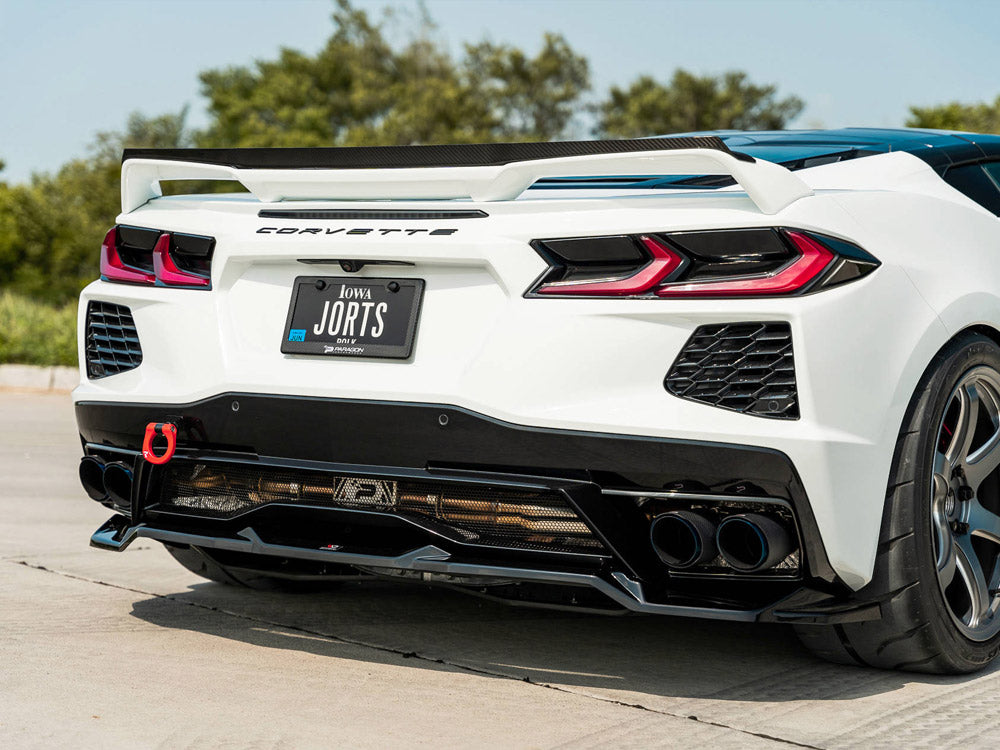 Maxton Design - CENTRAL REAR SPLITTER CHEVROLET CORVETTE C8 (2020-)