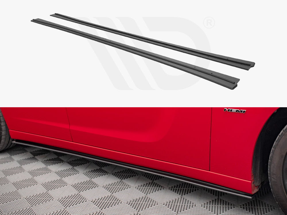Maxton Design - STREET PRO SIDE SKIRTS DIFFUSERS DODGE CHARGER RT MK7 FACELIFT (2014-)
