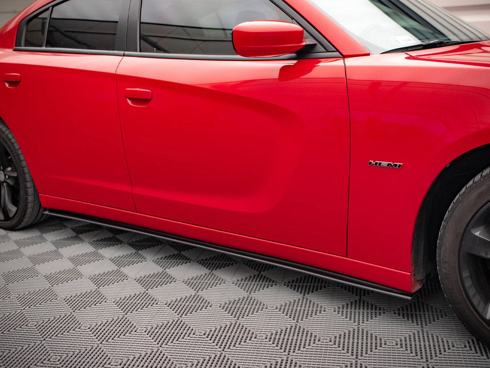 Maxton Design - STREET PRO SIDE SKIRTS DIFFUSERS DODGE CHARGER RT MK7 FACELIFT (2014-)