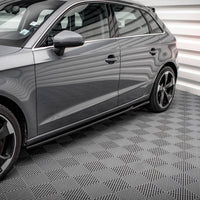 Maxton Design - SIDE SKIRTS DIFFUSERS AUDI A3 SPORTBACK 8V