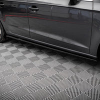 Maxton Design - SIDE SKIRTS DIFFUSERS AUDI A3 SPORTBACK 8V