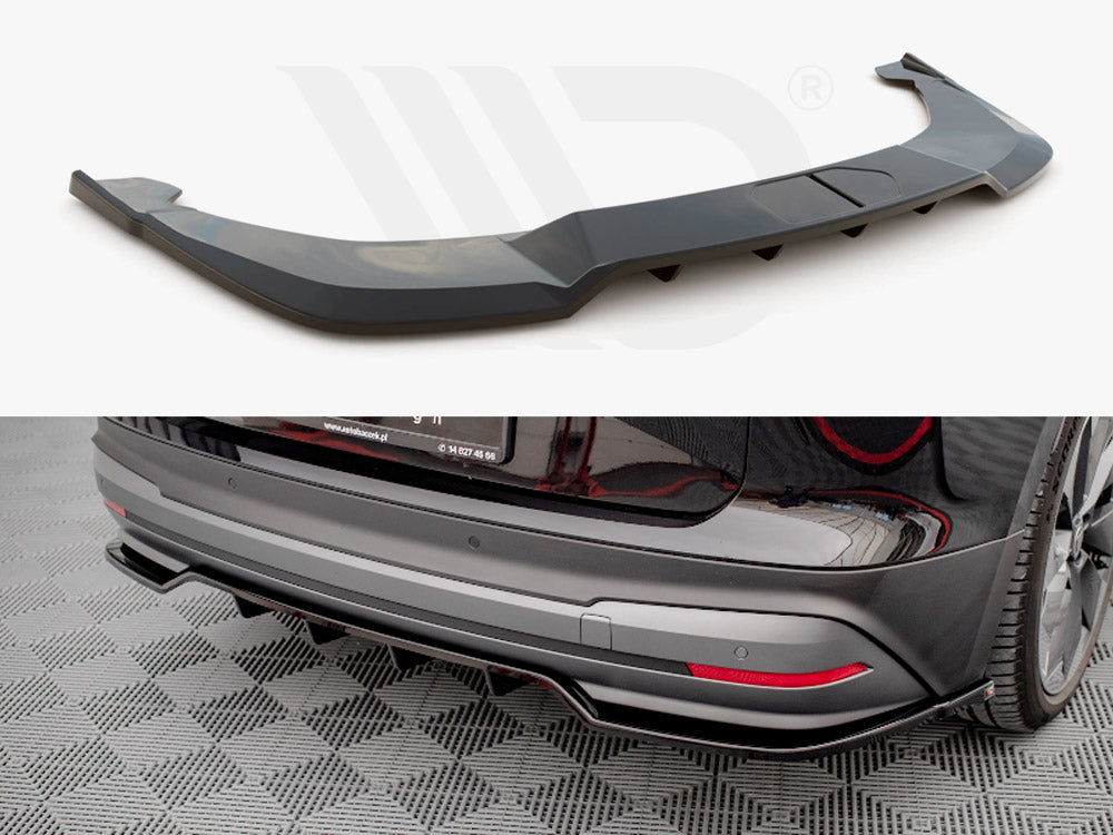 Maxton Design - CENTRAL REAR SPLITTER (VERTICAL BARS) SKODA ENYAQ IV (2020-)