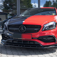 Maxton Design - FRONT SPLITTER V.1 MERCEDES A45 AERO W176 FACELIFT (2015-2018)