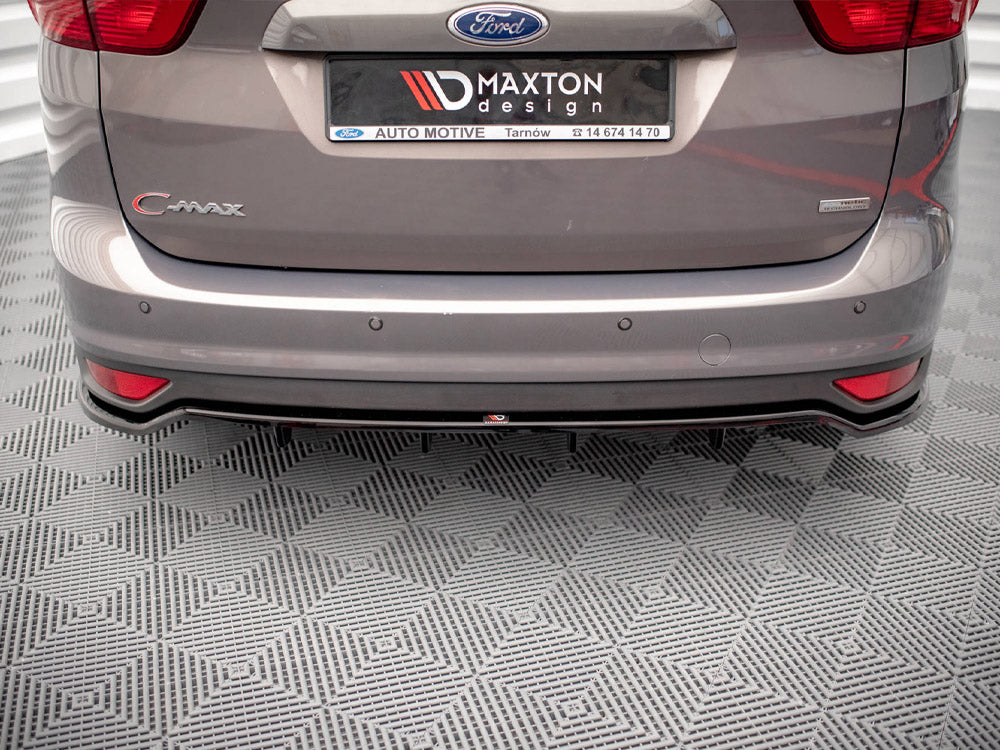 Maxton Design - CENTRAL REAR SPLITTER (VERTICAL BARS) FORD C-MAX MK2 (2010-2014)