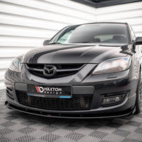 Maxton Design - STREET PRO FRONT SPLITTER V.1 (+FLAPS) MAZDA 3 MPS MK1 (2006-2008)