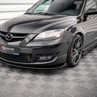Maxton Design - STREET PRO FRONT SPLITTER V.1 (+FLAPS) MAZDA 3 MPS MK1 (2006-2008)