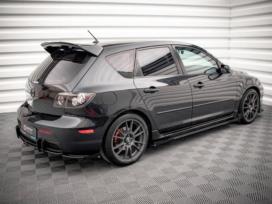 Maxton Design - STREET PRO SIDE SKIRTS DIFFUSERS (+FLAPS) MAZDA 3 MPS MK1 (2006-2008)