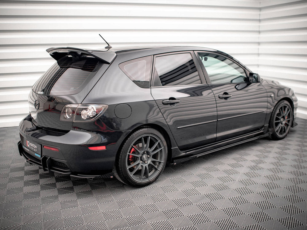 Maxton Design - STREET PRO SIDE SKIRTS DIFFUSERS (+FLAPS) MAZDA 3 MPS MK1 (2006-2008)
