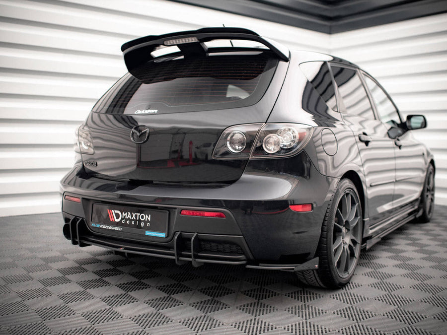 Maxton Design - STREET PRO REAR SIDE SPLITTERS (+FLAPS) MAZDA 3 MPS MK1 (2006-2008)