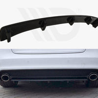 Maxton Design - Central Rear Splitter (Vertical Bars) Audi A5 S-line 8T FL Coupe / Sportback (2011-2016)