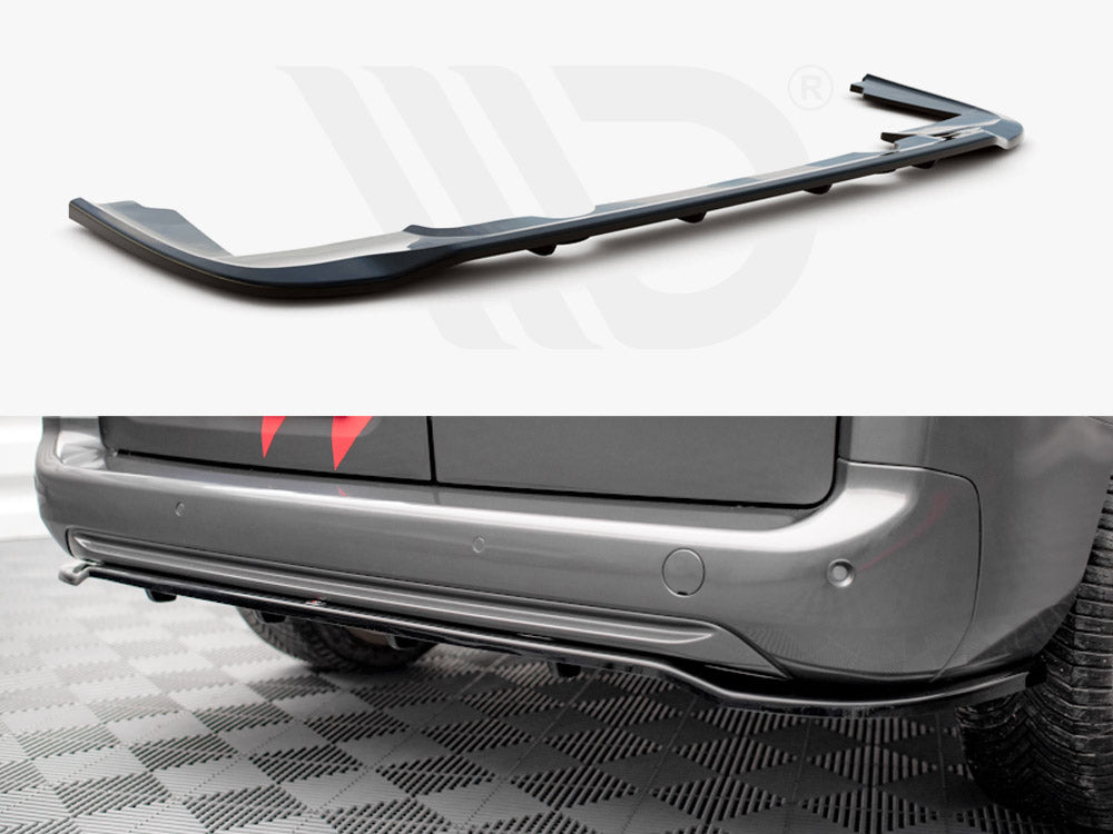 Maxton Design - CENTRAL REAR SPLITTER (VERTICAL BARS) PEUGEOT PARTNER MK3 (2018-)