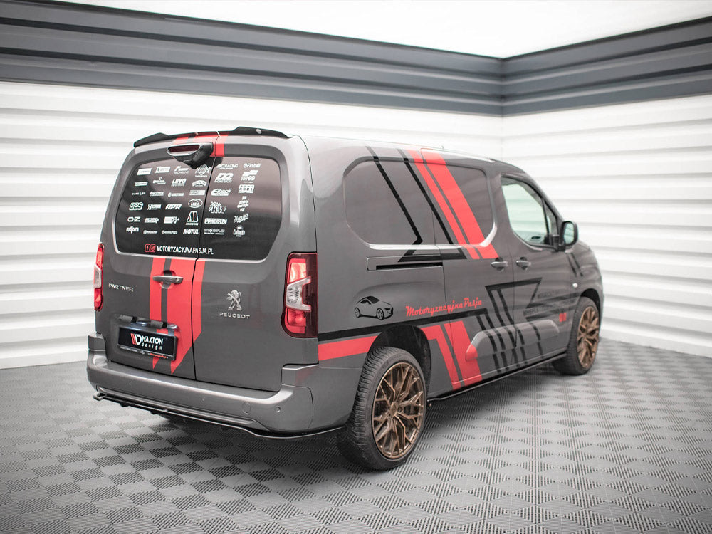 Maxton Design - CENTRAL REAR SPLITTER (VERTICAL BARS) PEUGEOT PARTNER MK3 (2018-)
