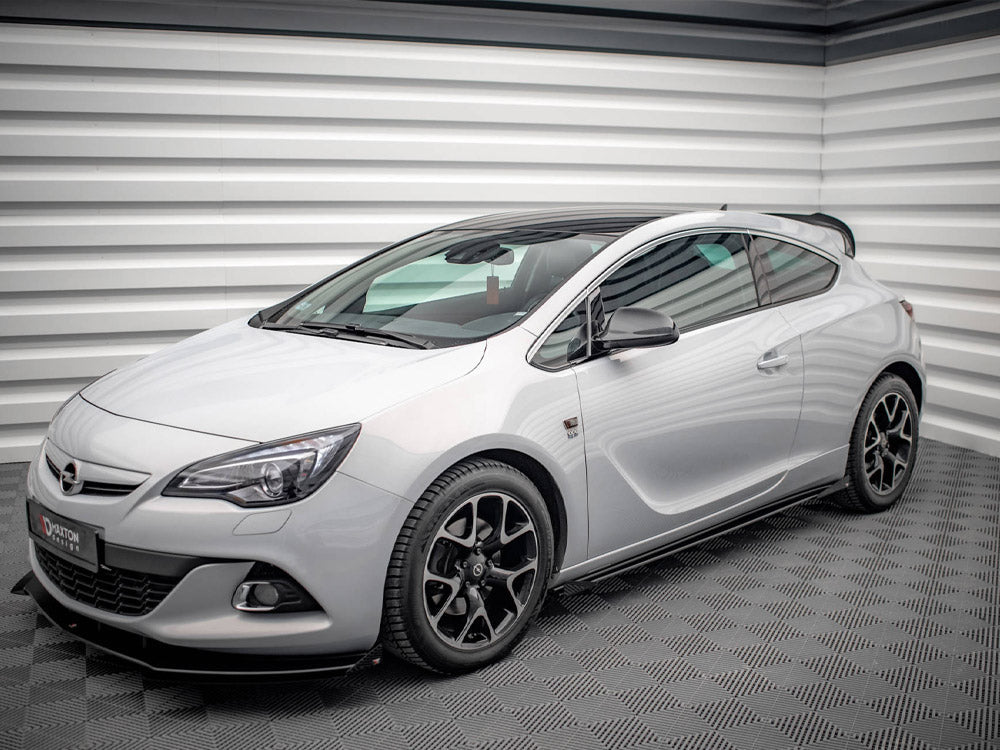 Maxton Design - STREET PRO SIDE SKIRTS DIFFUSERS (+FLAPS) OPEL ASTRA GTC OPC-LINE J (2011-2018)