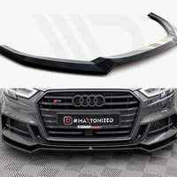 Maxton Design - FRONT SPLITTER V.2 AUDI S3 SPORTBACK 8V FACELIFT