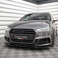 Maxton Design - FRONT SPLITTER V.1 AUDI S3 SPORTBACK 8V FACELIFT