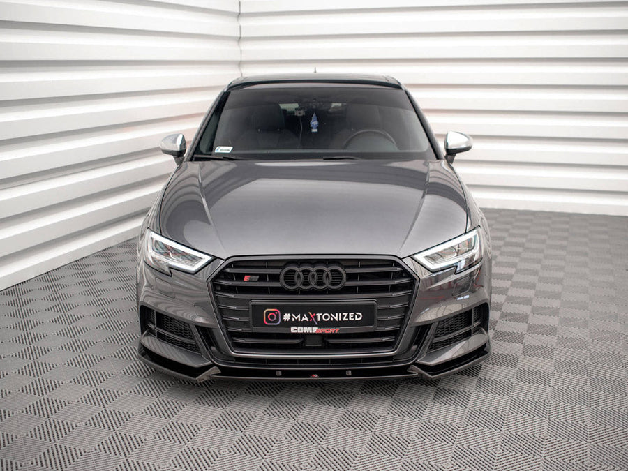 Maxton Design - FRONT SPLITTER V.1 AUDI S3 SPORTBACK 8V FACELIFT