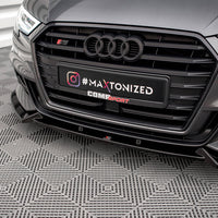 Maxton Design - FRONT SPLITTER V.1 AUDI S3 SPORTBACK 8V FACELIFT