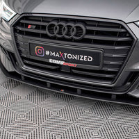 Maxton Design - STREET PRO FRONT SPLITTER AUDI S3 SPORTBACK 8V FACELIFT