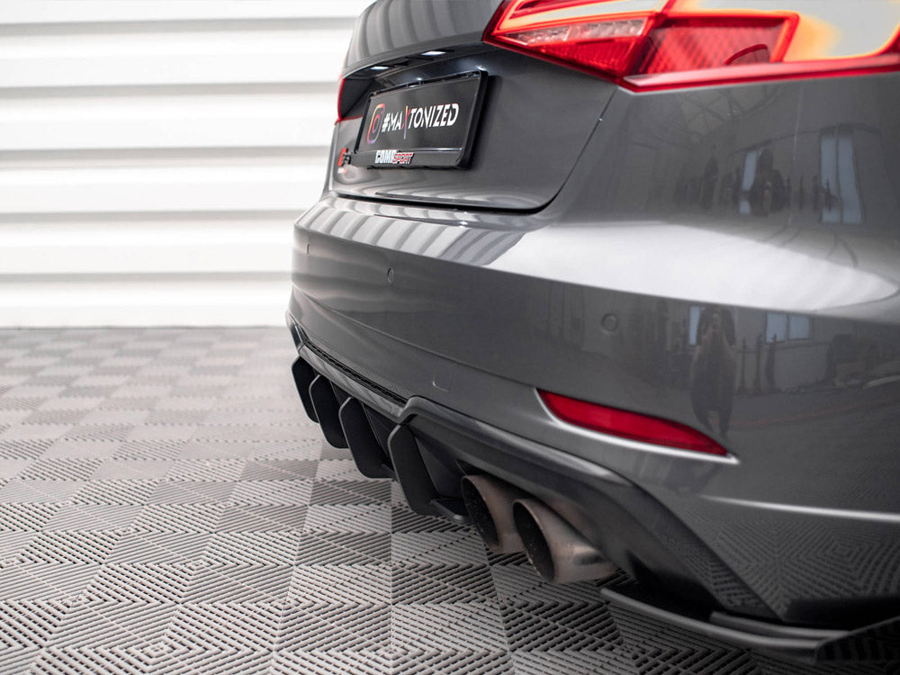 Maxton Design - STREET PRO REAR DIFFUSER AUDI S3 SPORTBACK 8V FACELIFT ...