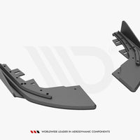 Maxton Design - STREET PRO REAR SIDE SPLITTERS (+FLAPS) AUDI S3 SPORTBACK 8V FACELIFT